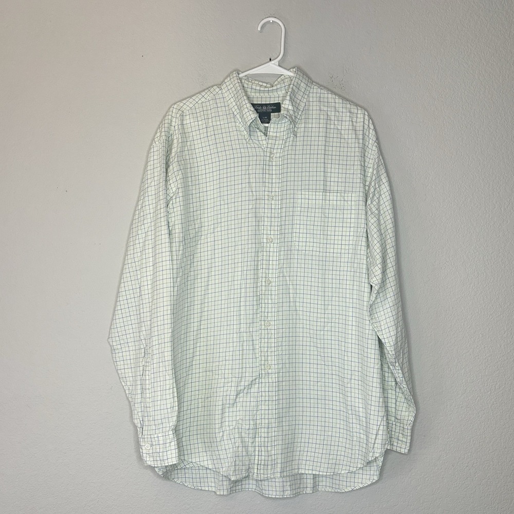 Brooks Brothers Country Club Button Down Shirt Men's L Multicolor Check Cotton